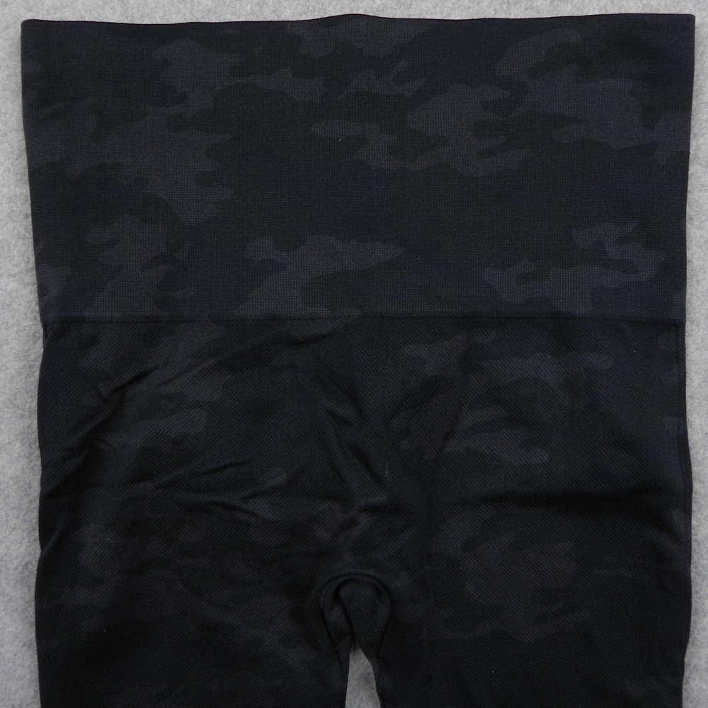 Spanx Look at Me‎ Now Leggings Womens Small Black Camo Seamless High Waist Yoga - Picture 2 of 9